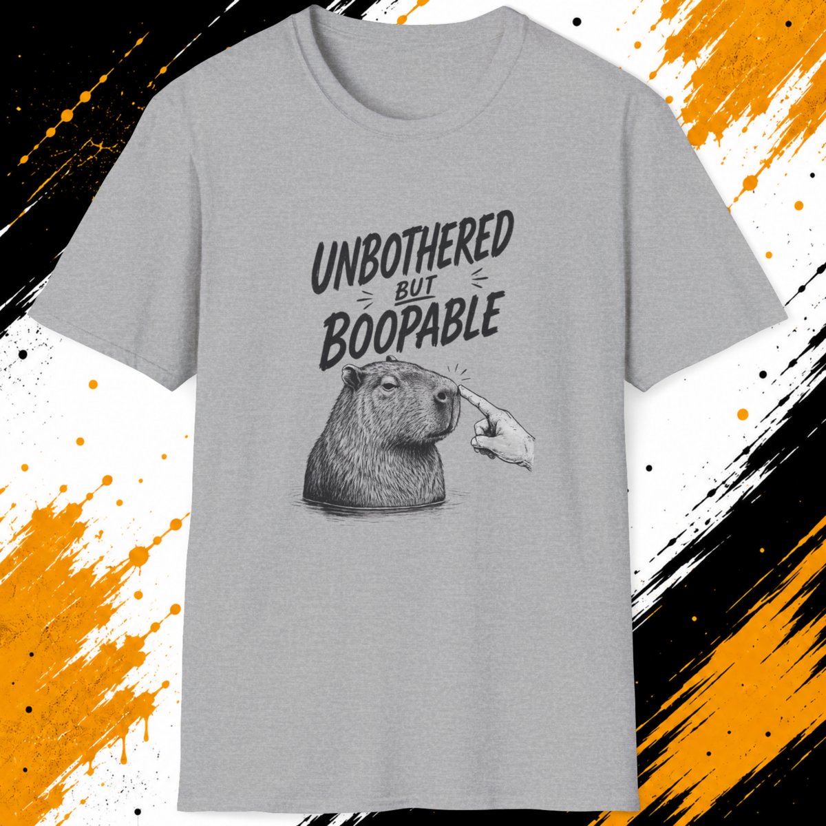 Unbothered But Boopable T-Shirt – Funny Capybara Shirt