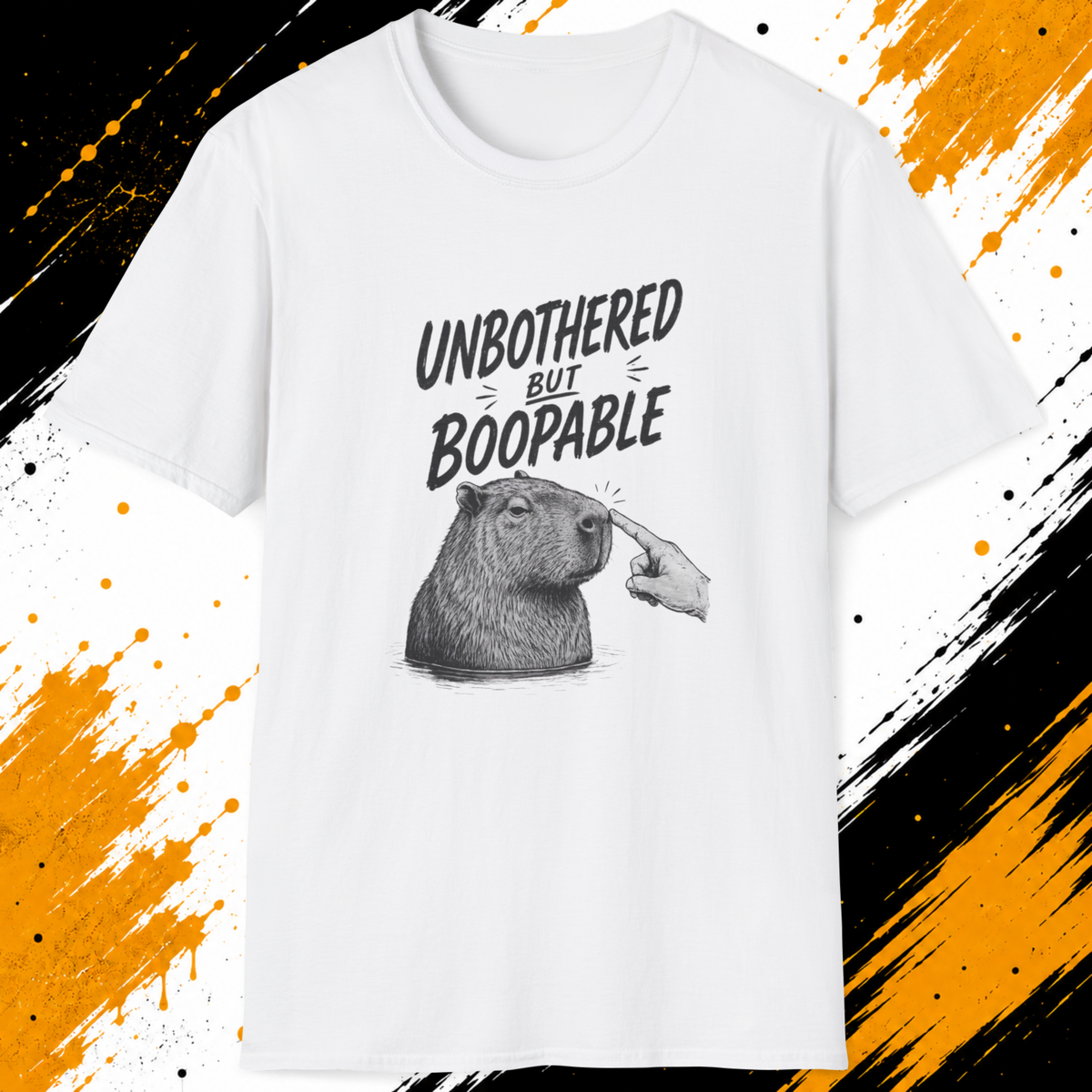 Unbothered But Boopable T-Shirt – Funny Capybara Shirt
