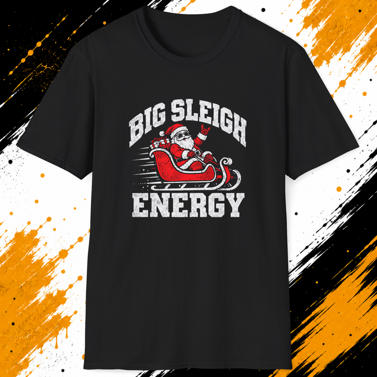 Big Sleigh Energy T-Shirt | Funny Santa Christmas Shirt