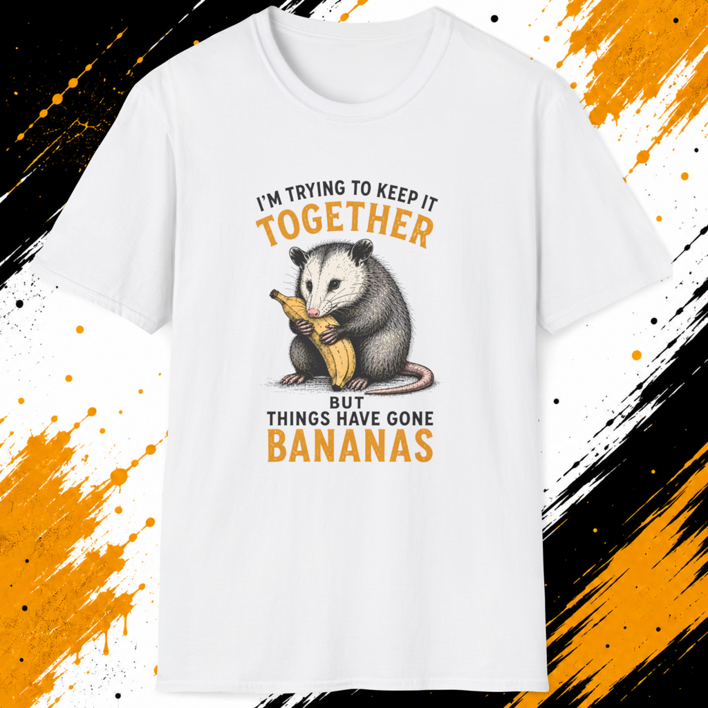 Things Have Gone Bananas T-Shirt | Funny Opossum Shirt