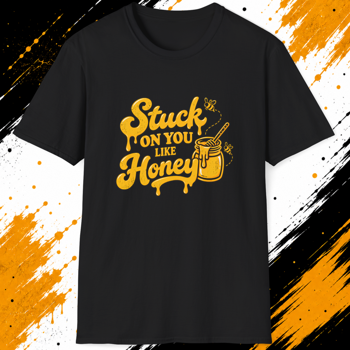 Stuck On You Like Honey T-Shirt – Funny Bee Honey Shirt