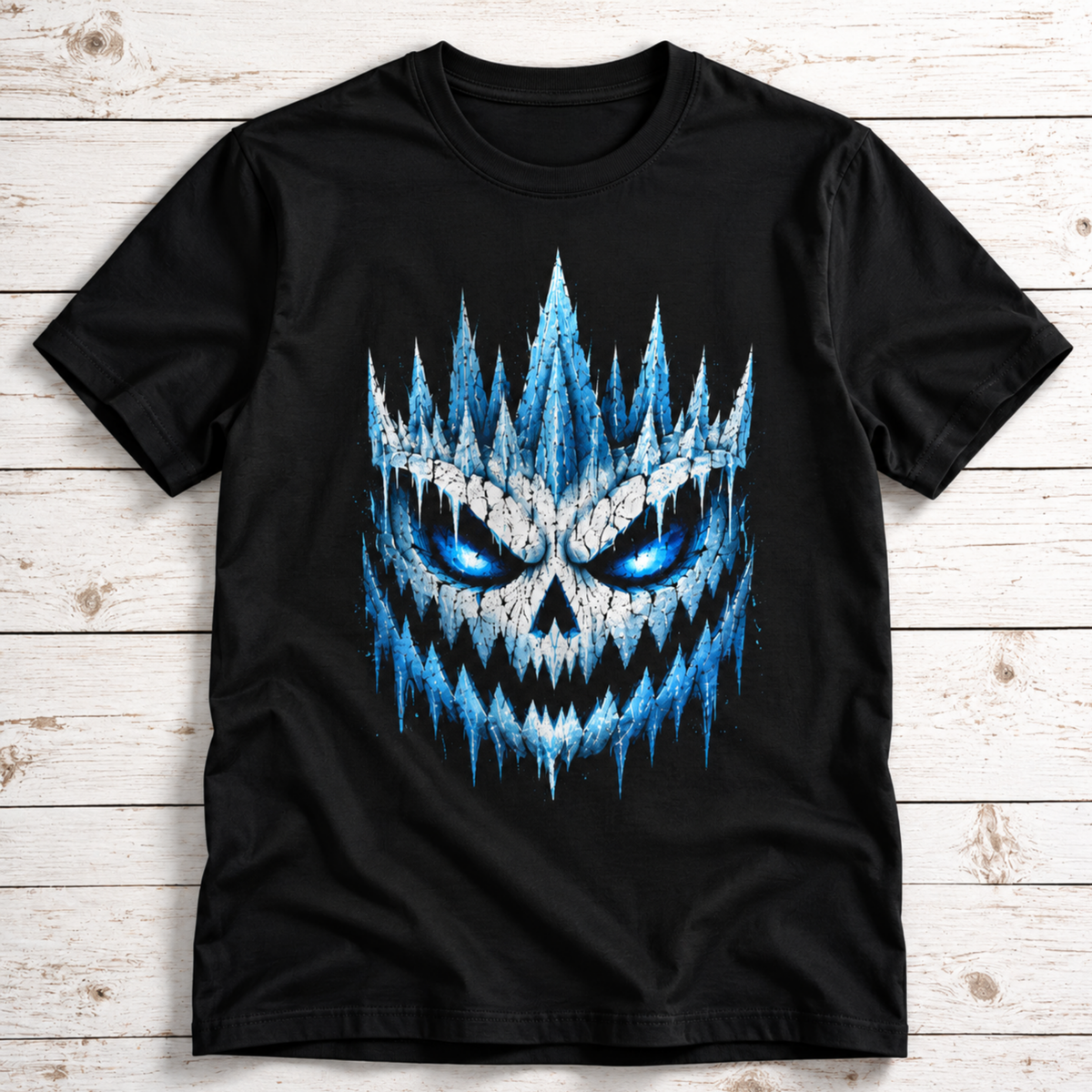 Ice Skull T-Shirt | Frozen Skull Horror Graphic Shirt