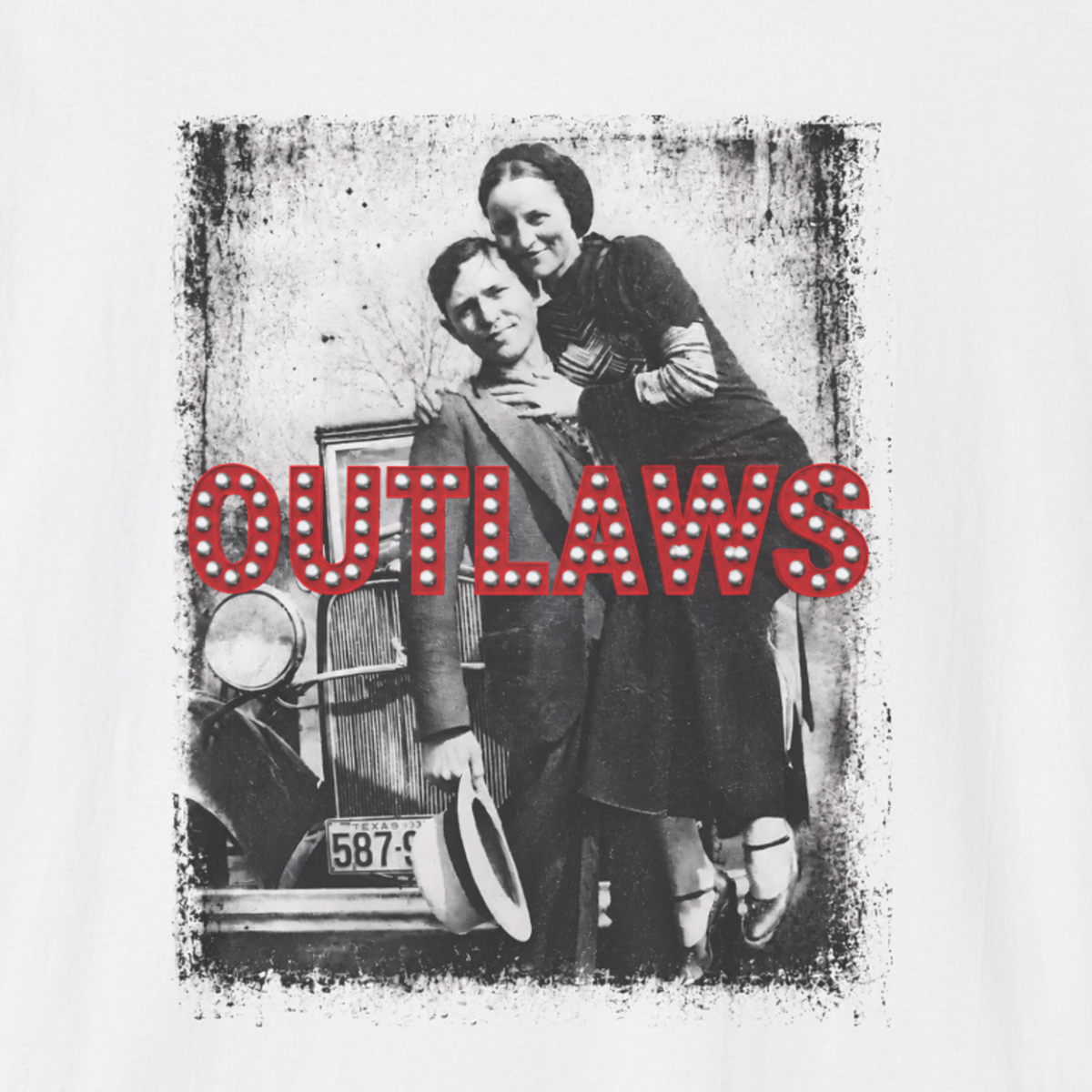 Bonnie & Clyde Outlaws T-Shirt