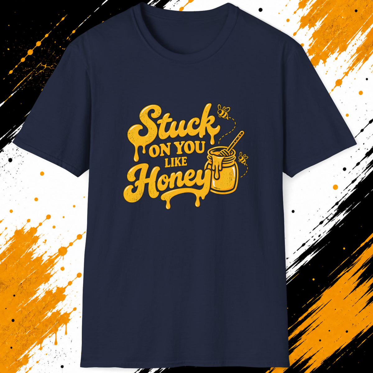 Stuck On You Like Honey T-Shirt – Funny Bee Honey Shirt