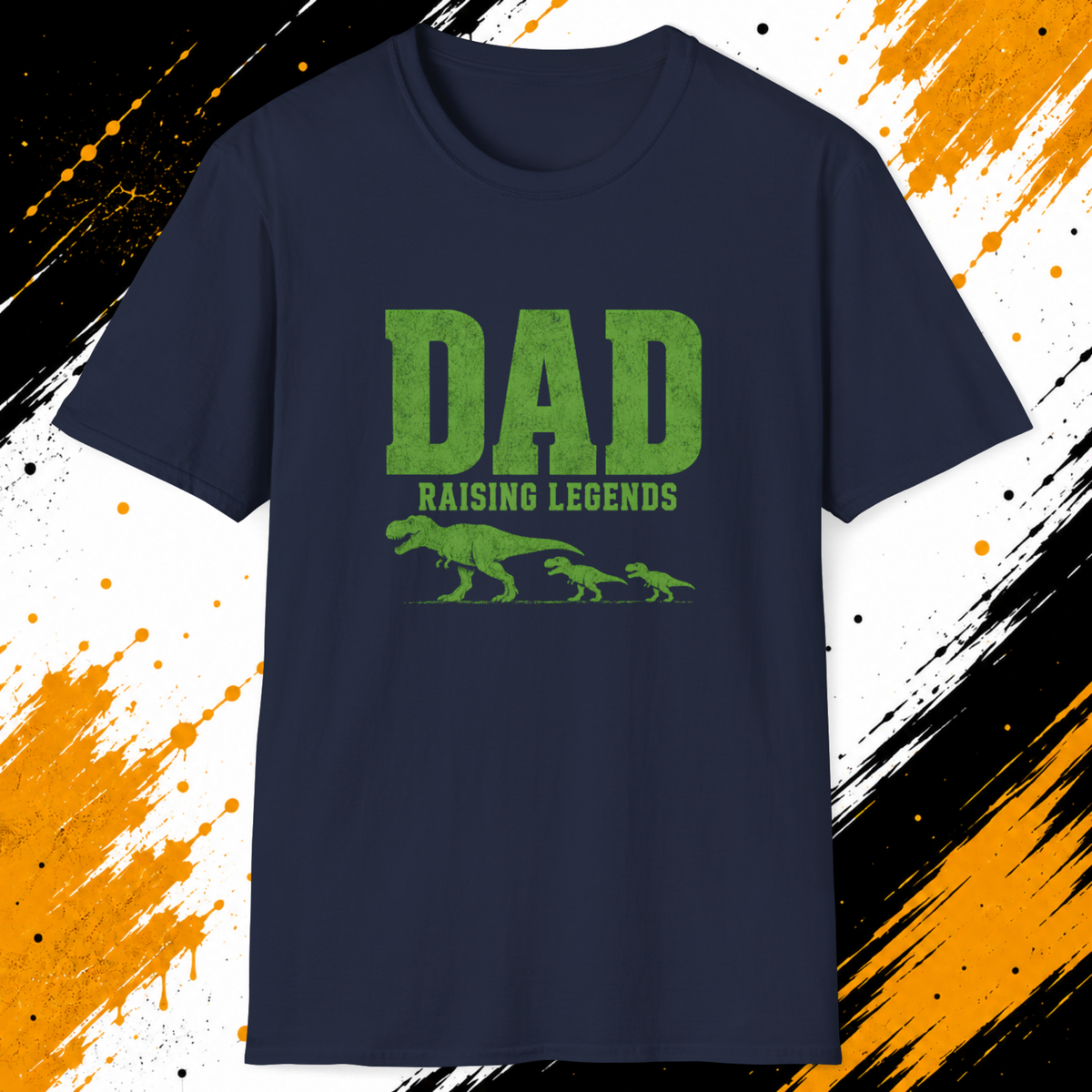 Dad Raising Legends Dinosaur T-Shirt – Funny T-Rex Father Gift