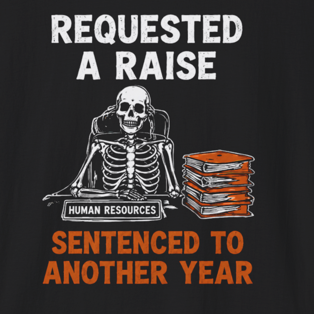 Requested A Raise Skeleton Office T-Shirt
