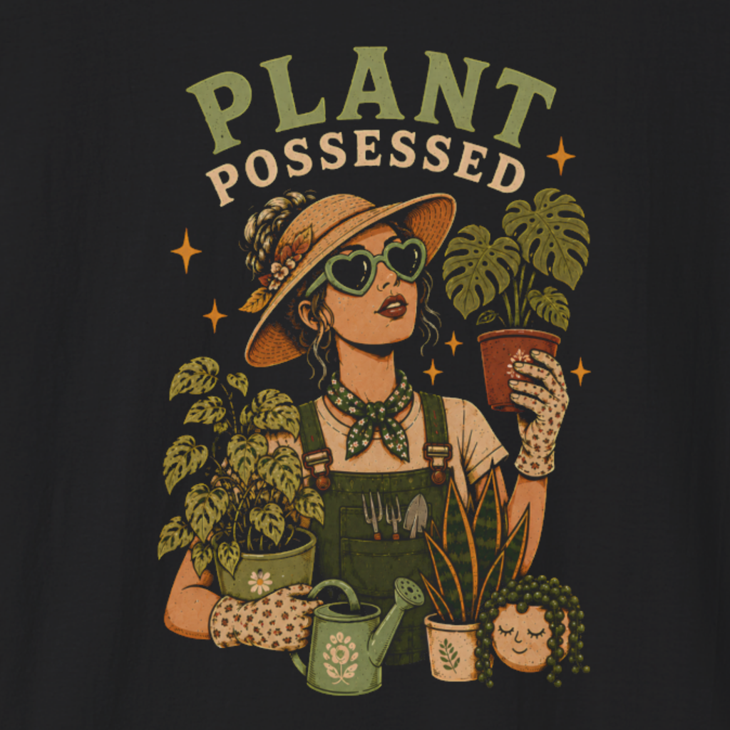 Plant Possessed T-Shirt – Funny Plant Lover Gardening Shirt for Women