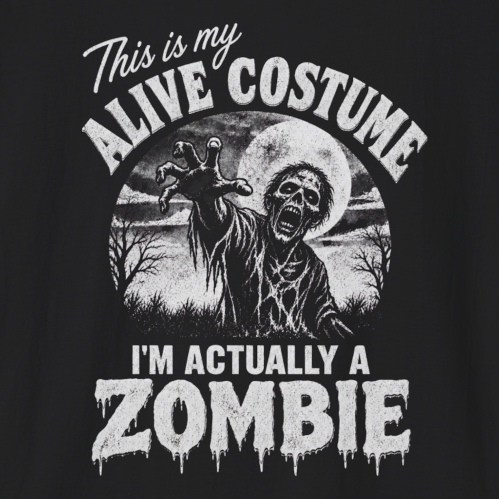 This Is My Alive Costume T-Shirt | Funny Zombie Halloween Shirt
