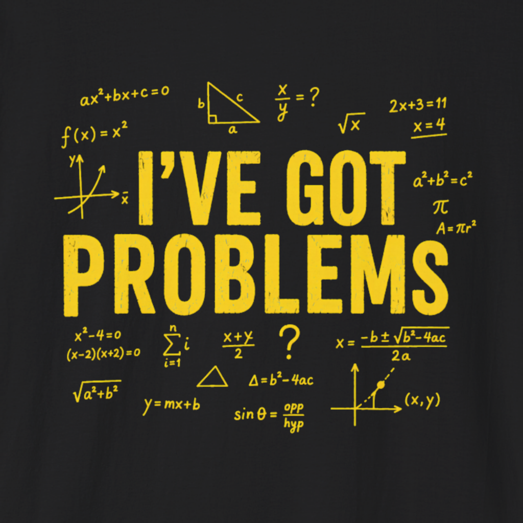I’ve Got Problems Math T-Shirt
