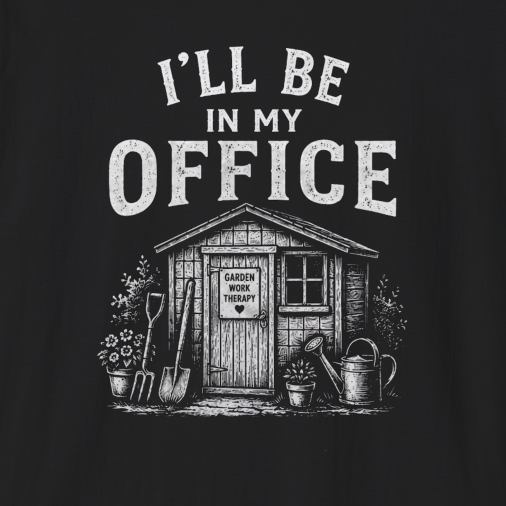 I’ll Be In My Office Gardening T-Shirt – Funny Gardener Gift Tee