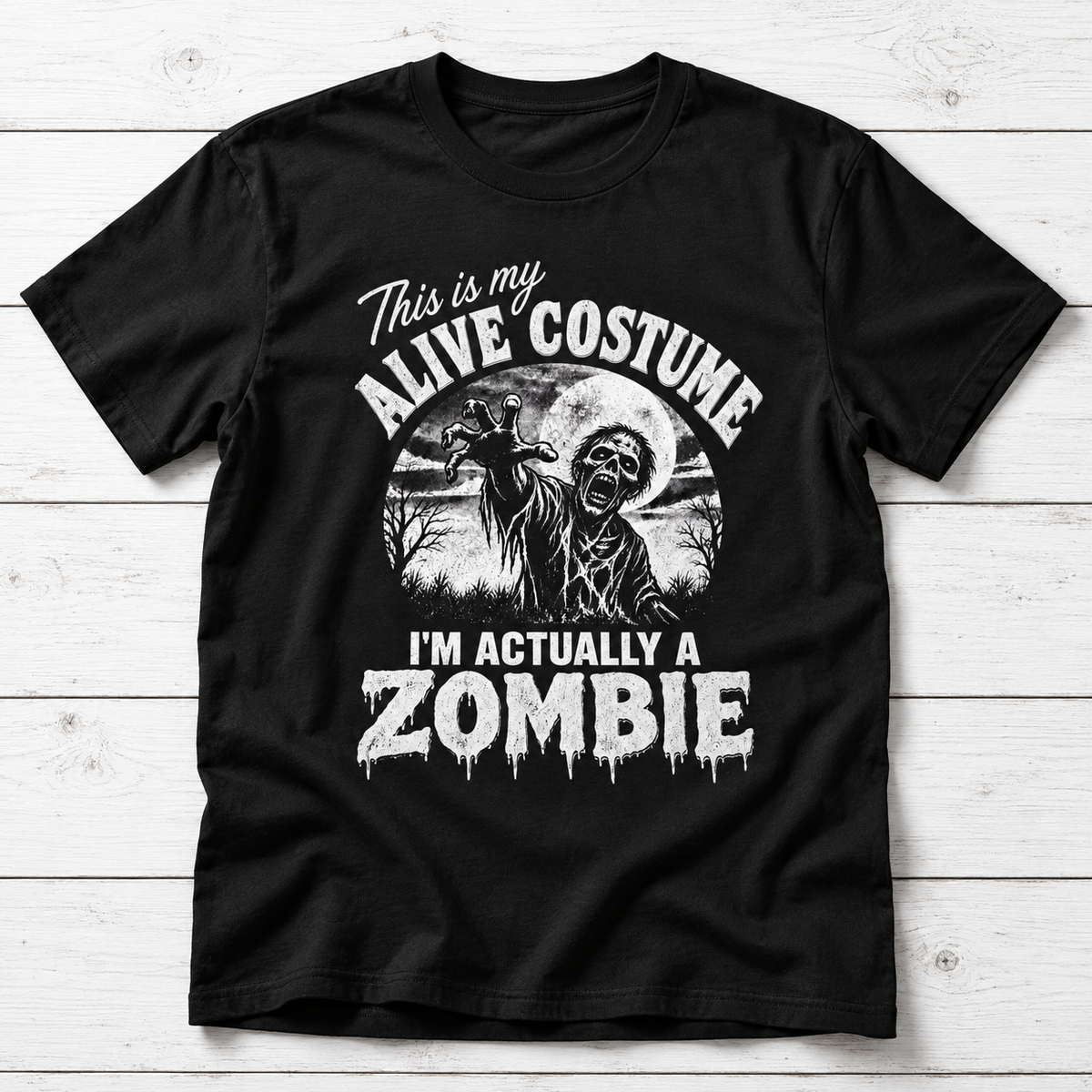This Is My Alive Costume T-Shirt | Funny Zombie Halloween Shirt