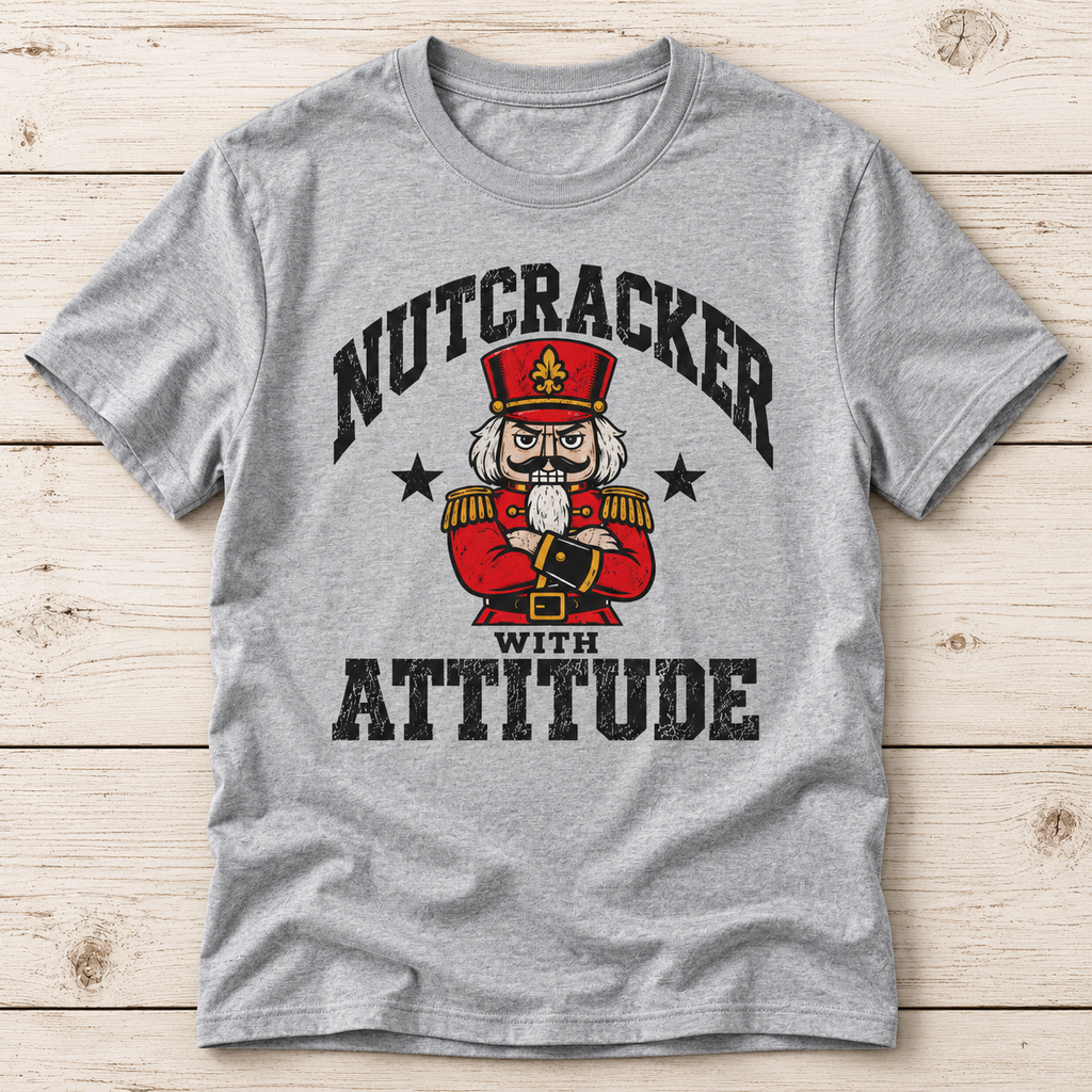 Nutcracker With Attitude T-Shirt | Funny Christmas Nutcracker Shirt