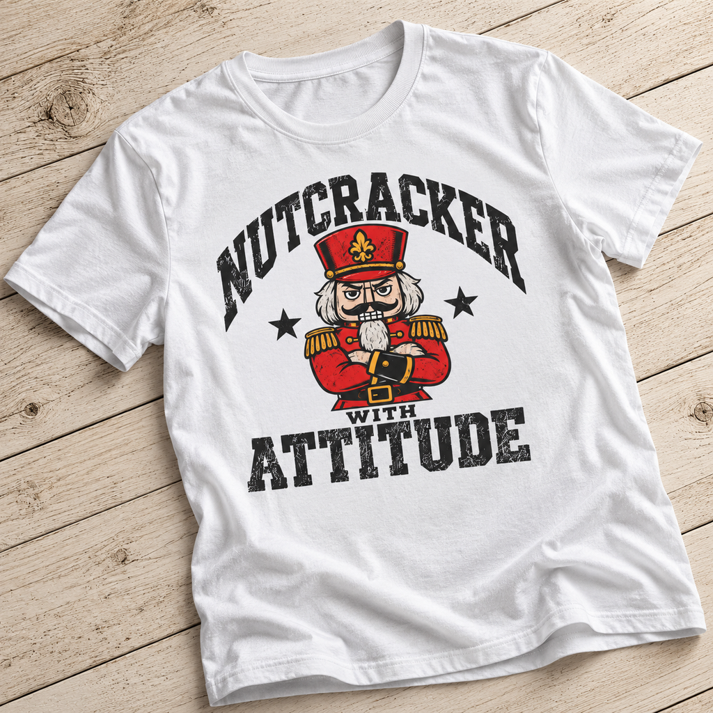 Nutcracker With Attitude T-Shirt | Funny Christmas Nutcracker Shirt