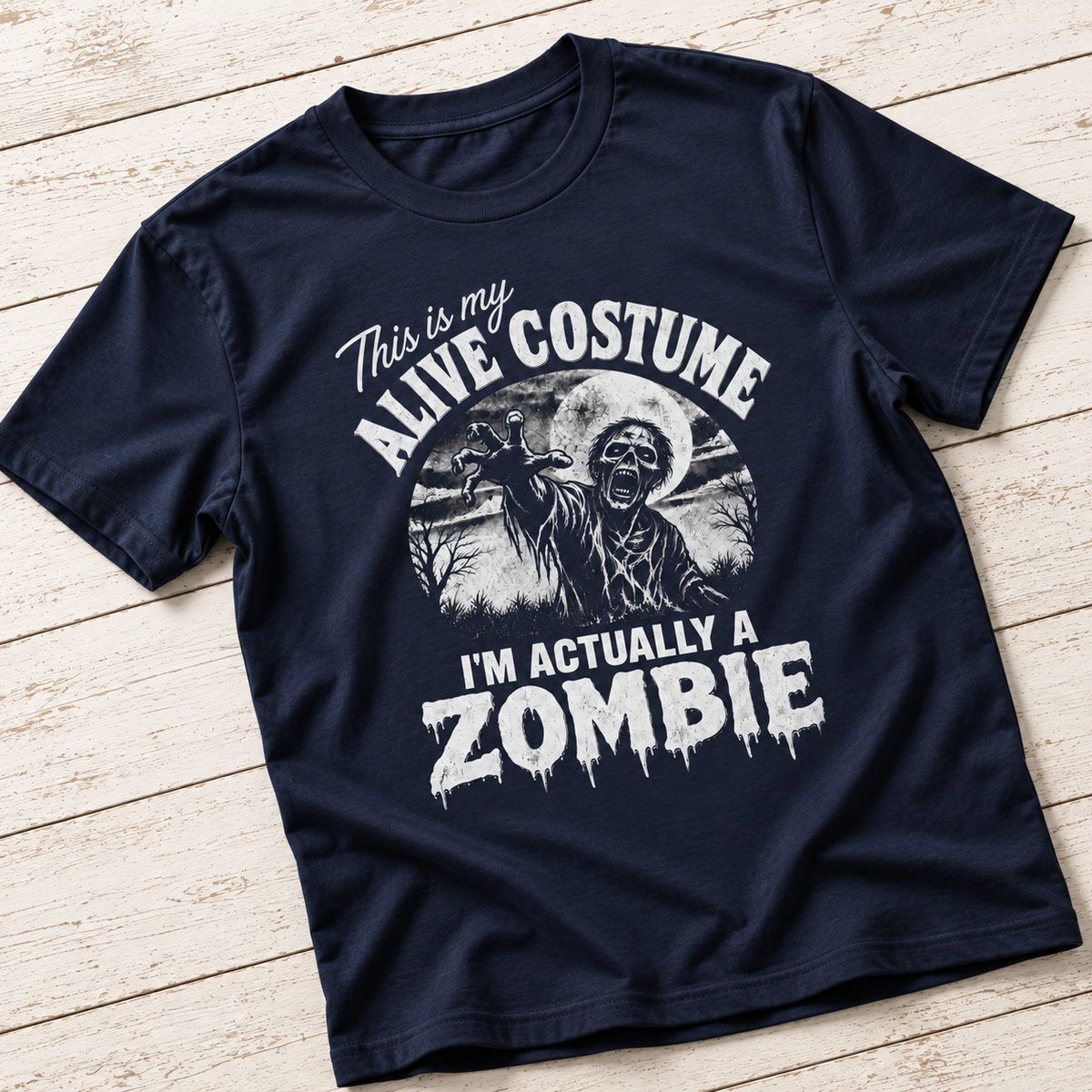 This Is My Alive Costume T-Shirt | Funny Zombie Halloween Shirt
