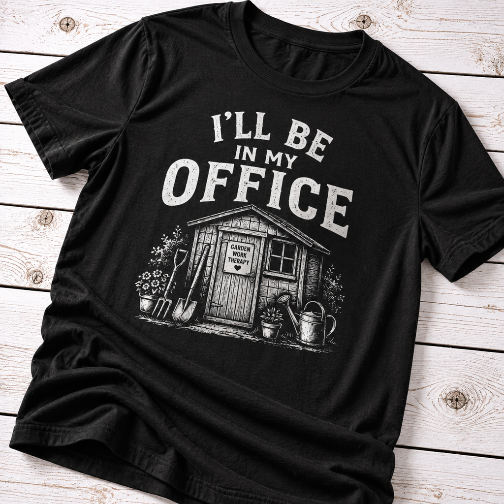 I’ll Be In My Office Gardening T-Shirt – Funny Gardener Gift Tee