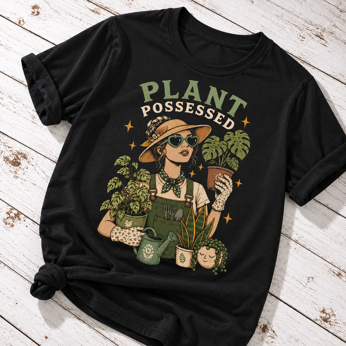 Plant Possessed T-Shirt – Funny Plant Lover Gardening Shirt for Women