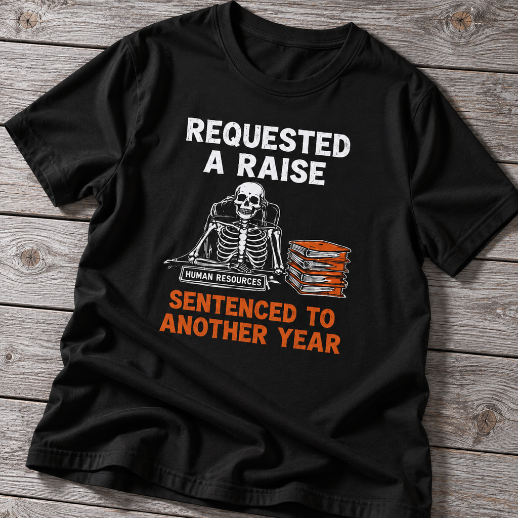 Requested A Raise Skeleton Office T-Shirt