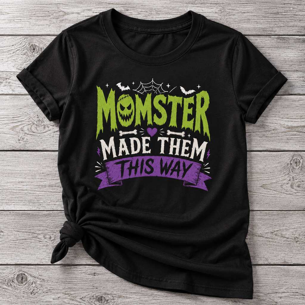 Momster Made Them This Way Halloween T-Shirt